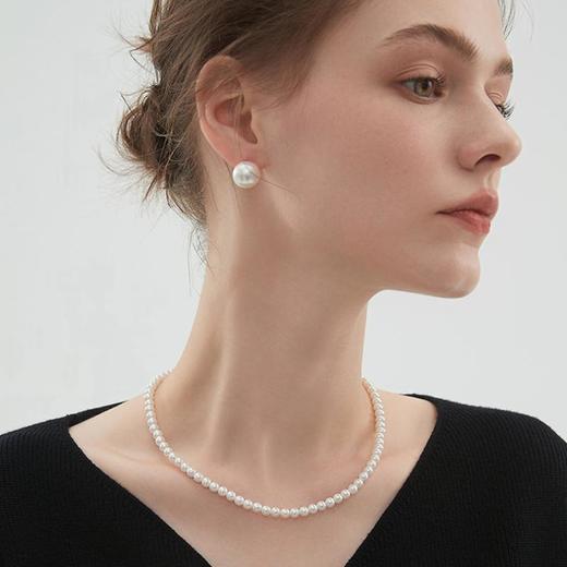 【下单赠同款耳钉】MointPhoice水晶珍珠项链 | 轻奢简约 珍珠光泽细腻 莹润透亮 三款尺寸可选 商品图0
