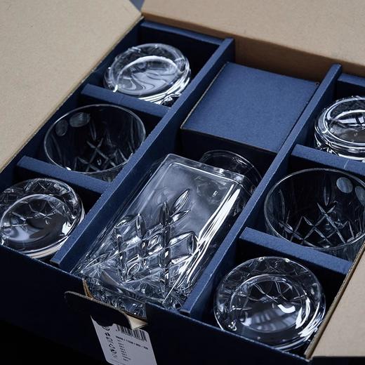 【特惠4折，仅1套，无货退款】BOHEMIA捷克进口水晶玻璃杯 布莱克斯顿 酒具酒樽家用创意奢华布里克斯顿威士忌套装1樽6杯 商品图4