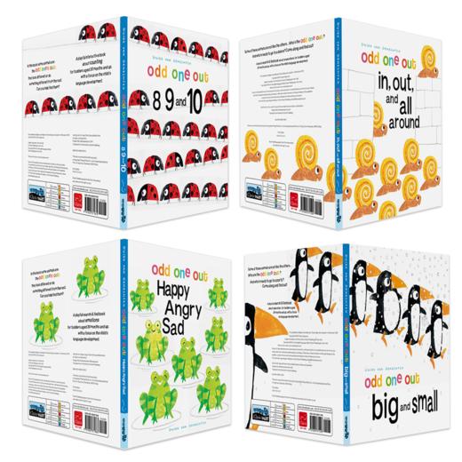 Odd one out 系列4本 适合1岁+语言开发情绪认知找找乐英文绘本 商品图0