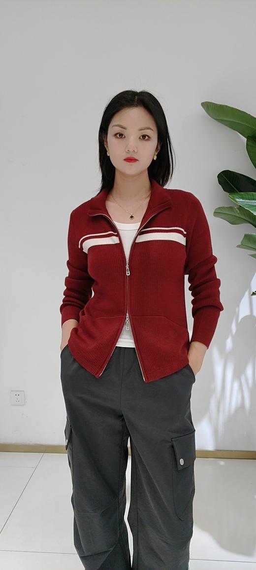 489018秋冬款 金纺羊毛双拉链开衫外套四色可做开衫外套 冬天可搭配羽绒服大衣系 商品图2