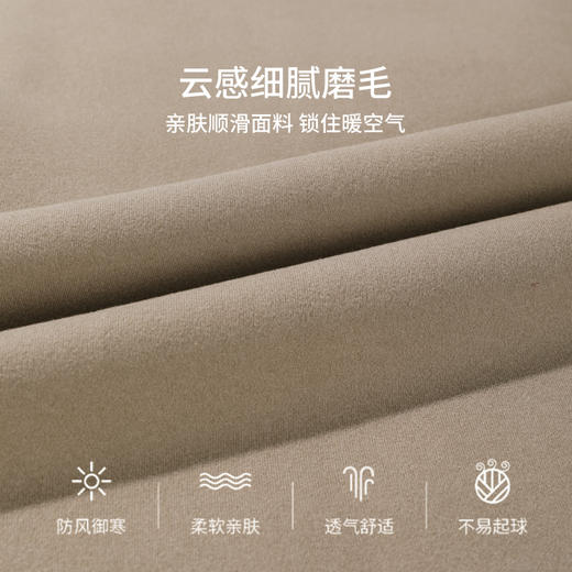 雅黛丽男士保暖背心无痕高弹V领含绵羊毛夹层填充打底衣上衣马甲 商品图2