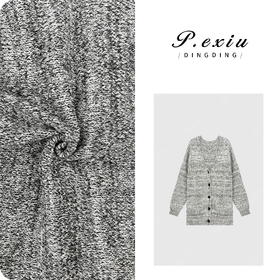 A008潘依绣丁丁宠粉PanYiXiu/潘依绣【燕麦可可】慵懒风混色V领针织毛衣外套 L2378