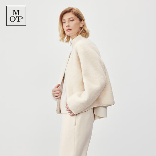 Marc O'Polo/MOP冬季新款静奢小香风短款绵羊毛外套夹克女士 商品图2