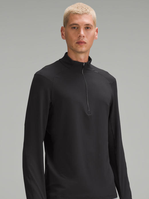 lulu 2024秋季新款 Surge Warm 男士运动立领半拉链长袖T恤 Z-12001 商品图0