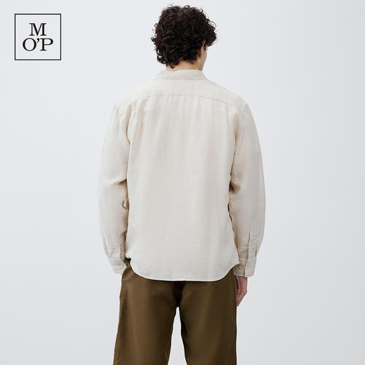 Marc O'Polo/MOP 夏季新款翻领亚麻廓形双口袋透气长袖衬衫男 商品图3