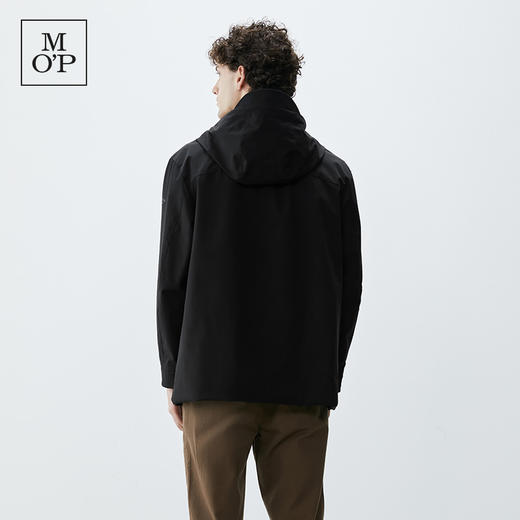 Marc O'Polo/MOP 秋季新款可折叠下摆拼接连帽宽松风衣外套男 商品图2
