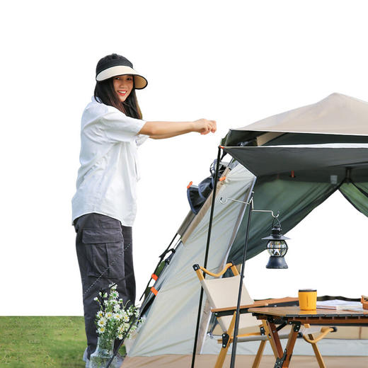 徽羚羊 云海 银胶 云雾灰 带门厅杆 2*1.5m 商品图2