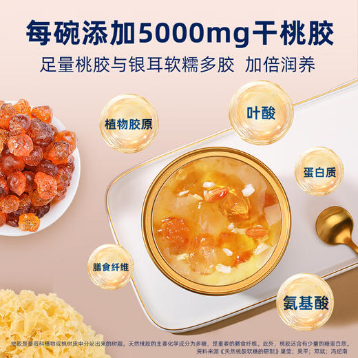 【团购 买即加赠礼盒】胶趣港式桃胶羹165g*6碗即食下午茶滋养甜品 商品图3