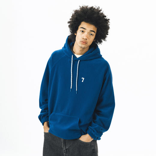 714street美式加绒卫衣男女秋冬潮牌情侣装男生摇粒绒外套保暖衣 商品图0