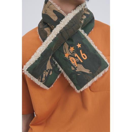 GOODBAI 916 迷彩撞色加绒短款围巾 商品图1