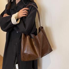 【小身材大容量】QianJiYan倩吉嫣-秋冬美拉德子母托特包 立体简约托特包型 柔软皮质 超大容量 任意搭配