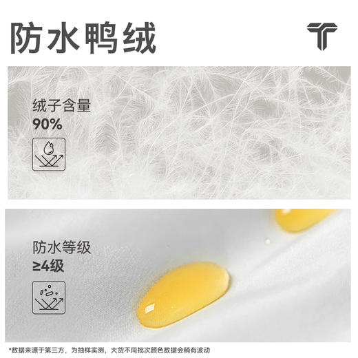 拇指白小宇拼接连帽羽绒服无限系列 商品图1