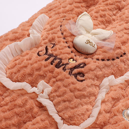 都市丽人睡衣夹棉系列长袖家居服法兰绒烂花夹棉加厚女士夹棉套装LHT1Q8 商品图5