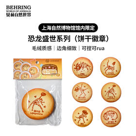 上海自然博物馆限定恐龙盛世系列饼干造型徽章