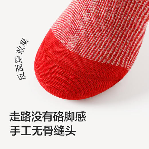 儿童袜子新年新款男童女童棉袜小中大童本命年红色袜子4双装 商品图3