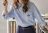 浮生八记/24C087/经典免烫刺绣异形口袋衬衫 商品缩略图0