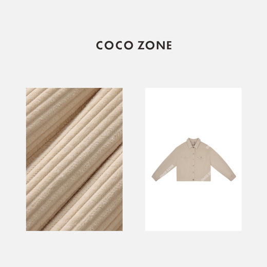COCO ZONE 2024"经典回流"新款100棉灯芯绒单排扣夹克外套24C10047 商品图2
