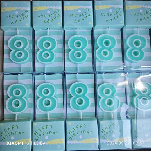 数字蜡烛8 商品图0