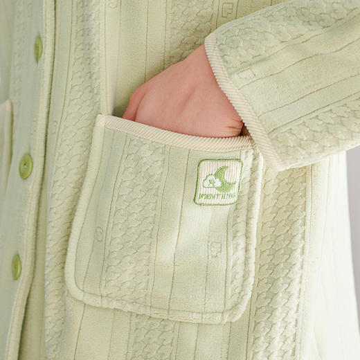 芬腾情侣睡衣海岛绒秋冬加厚保暖长袖女士套装珊瑚绒加绒家居服男 商品图3