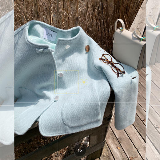 【269元任选2件】现货！成本巨贵，拍下包赚！法式蓝色爱心扣小香风短外套 商品图2