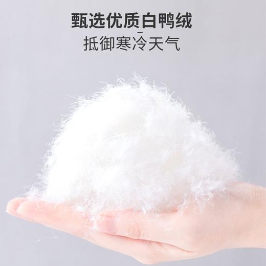 迪士尼童装小女孩两面穿黛丝印花羽绒服冬季女童连帽保暖可爱外套224DS0826 商品图4