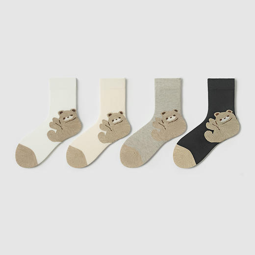 都市丽人中筒袜休闲系列暖绒绒袜子女袜子LCTDG8 商品图1