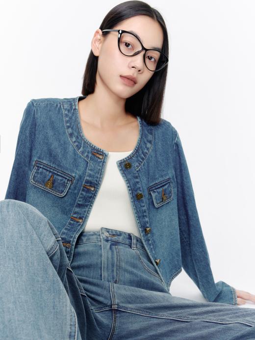 【商场同款】伊芙丽春秋牛仔长裤1F8150122 商品图2