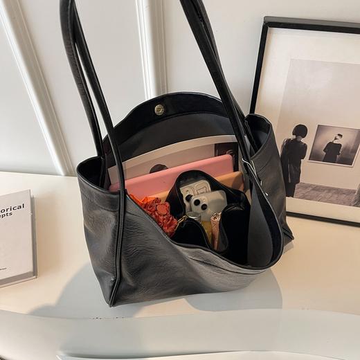 【小身材大容量】QianJiYan倩吉嫣-秋冬美拉德子母托特包 立体简约托特包型 柔软皮质 超大容量 任意搭配 商品图7