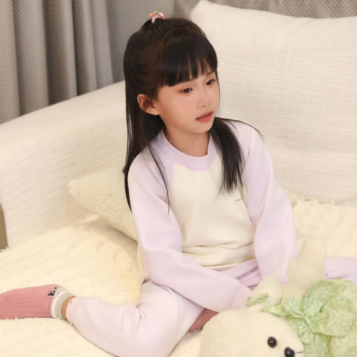 【59元1套，99元2套】秋冬女童长袖长裤套头家居套装-8243539 商品图0