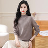 CC-108-1255半高领打底衫女秋冬厚款毛衣2024新款款时尚纯色套头内搭针织衫 商品缩略图3