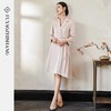 IWY/扶摇系列 职业连衣裙女秋季新款国风女装新中式盘扣缎面裙子FYQ512 商品缩略图3