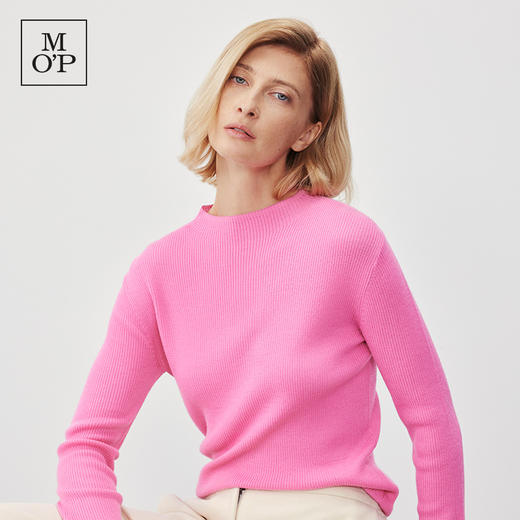 Marc O'Polo/MOP冬季新款可机洗羊毛半高领时尚打底针织衫女 商品图4