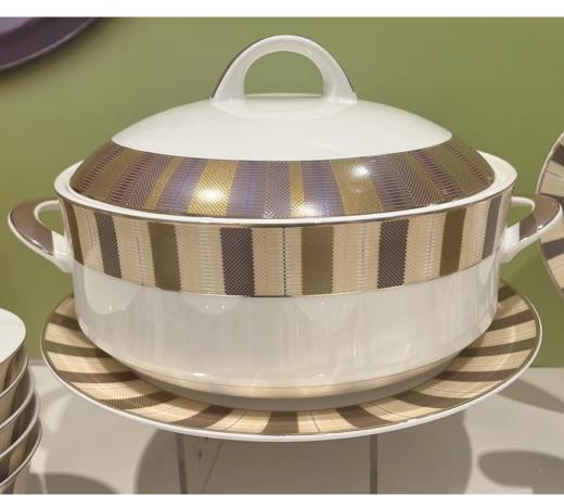 【清仓特惠3折，仅1套，无货退款】品物攸宜阳光序曲52头10人用骨质瓷餐具 商品图6