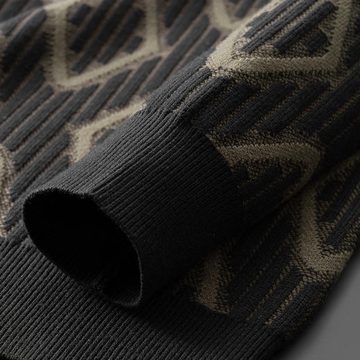 【新款DPF】大依优型大码毛衣针织衫毛衫休闲加肥加大男士胖子大码内搭上衣潮款打底衫 商品图5