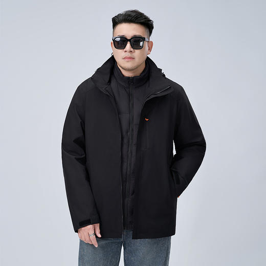 【可拆卸帽】【新款DMH】大依优型大码连帽夹克外套可拆卸帽子男宽松加肥加大码上衣夹克潮流 商品图3