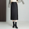 MYX-KDFY-S666-Y高腰直筒半身裙女秋冬季裙子2024年新款时尚开衩气质包臀一步裙 商品缩略图1