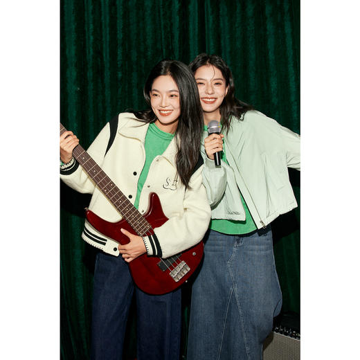 【特惠不退货】诗凡黎半高圆领内搭针织衫2024春打底衫女3EC100031 商品图2