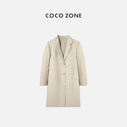 COCO ZONE高级感气质长款西装显瘦休闲西服大衣24C10072 商品图0