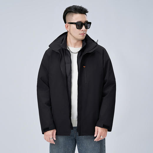 【可拆卸帽】【新款DMH】大依优型大码连帽夹克外套可拆卸帽子男宽松加肥加大码上衣夹克潮流 商品图5