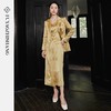 IWY/扶摇系列 黄昏是个浪漫主义者新中式西装套装女秋季新款提花缎面老钱24FYCVS529 商品缩略图1