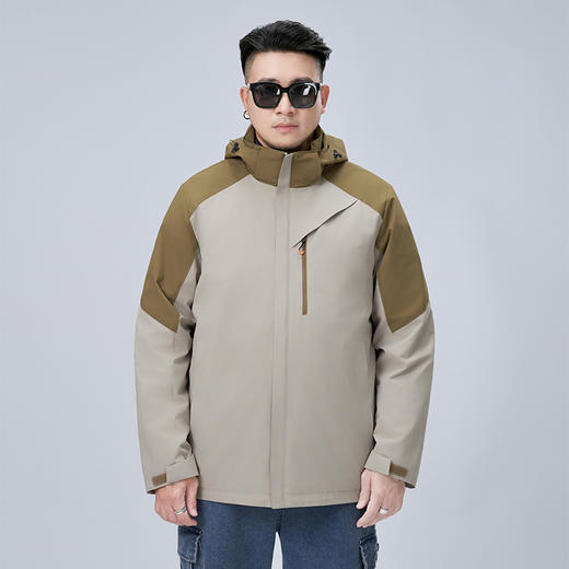 【可拆卸帽】【新款DMH】大依优型大码连帽夹克外套可拆卸帽子男宽松加肥加大码上衣夹克潮流 商品图1