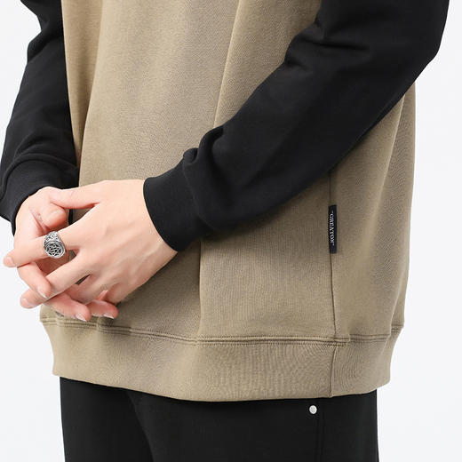 【新款DQ】大依优型大码插肩袖圆领卫衣男宽松休闲上衣胖子加肥加大男士潮流 商品图7