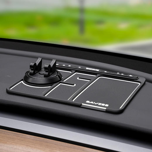 【多功能车载置物防滑垫】 汽车手机防滑垫带香薰4合一通用轿车防滑垫，导航靠它 无忧畅行 360°可旋转手机架。ry 商品图5