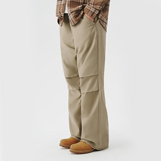 714street美式微喇伞兵裤水洗直筒裤24秋季新款长裤宽松休闲裤男 商品图0