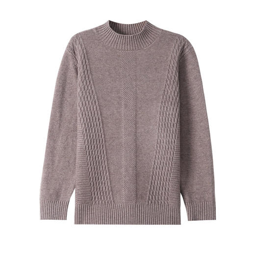 CC-108-1255半高领打底衫女秋冬厚款毛衣2024新款款时尚纯色套头内搭针织衫 商品图4