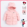 迪士尼童装女童甜心米妮羽绒服冬季女孩时尚连帽防风外套224DS0796 商品缩略图0