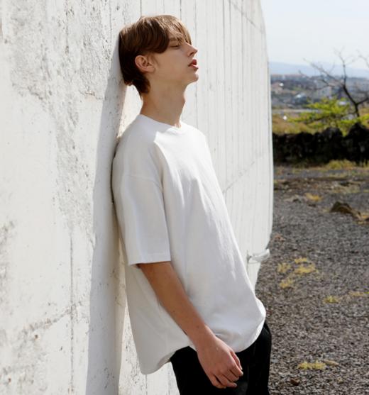 赤兔嗨购7A抗菌T恤宽松休闲微落肩男女同款24年新品微落肩短袖 商品图4