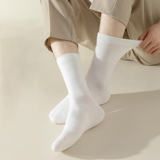 老米优品🎈给大脚男士定制的！《纯色大码运动袜》新疆长绒棉 男士大码棉袜  四季可穿 商品图0