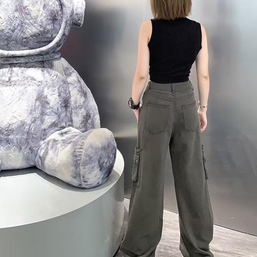 Z1喷漆涂鸦阔腿工装裤40710秋装 秋季 008323552501 商品图1