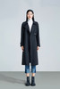 伯妮斯茵 | 极简通勤风 黑色垂感长款风衣 翻领无扣系带外套 春秋气质百搭大衣 HJ3D50 商品缩略图3